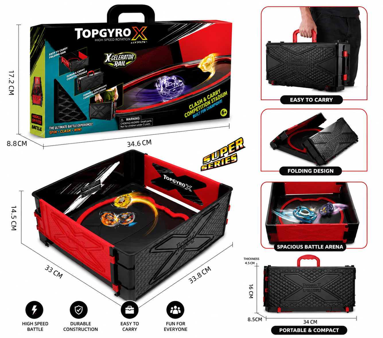 TopGyro X Carry Battle Arena