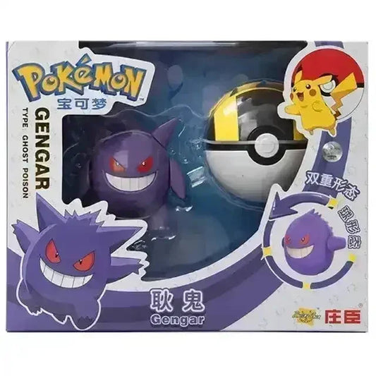 Pokemon Deformation Battle Figures Pokeball Set