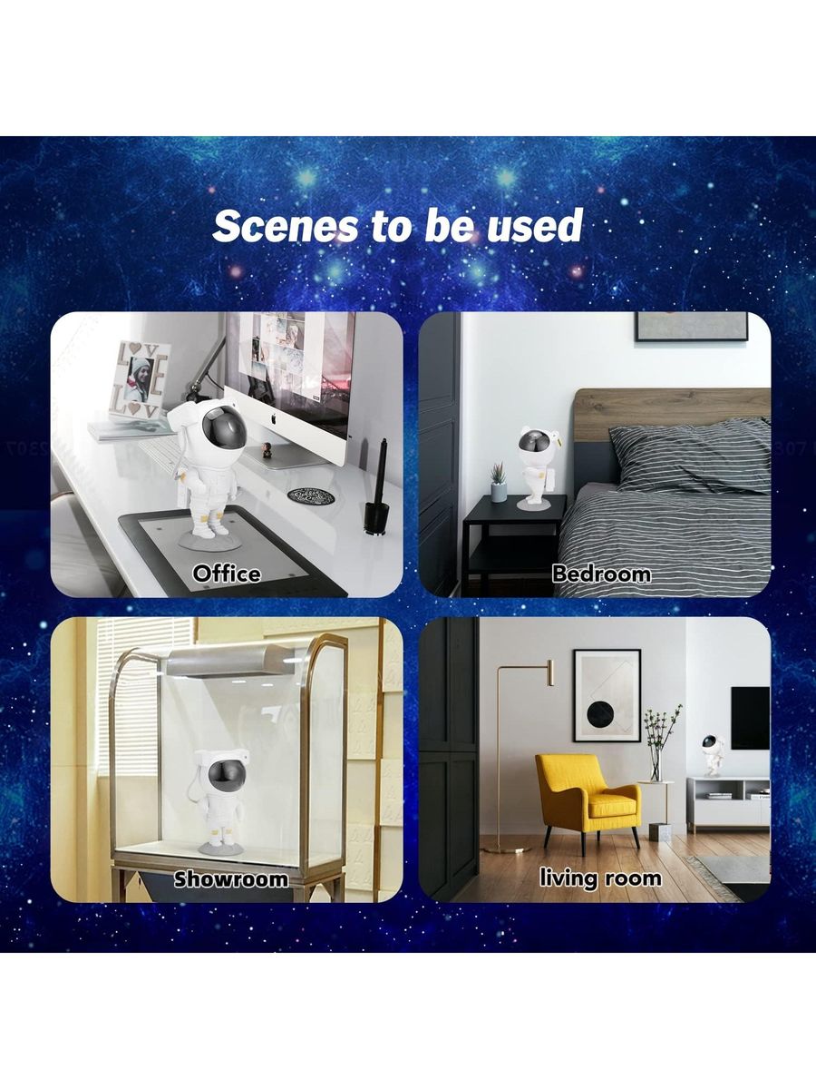 Astronaut Galaxy Star Projector 🌌🚀