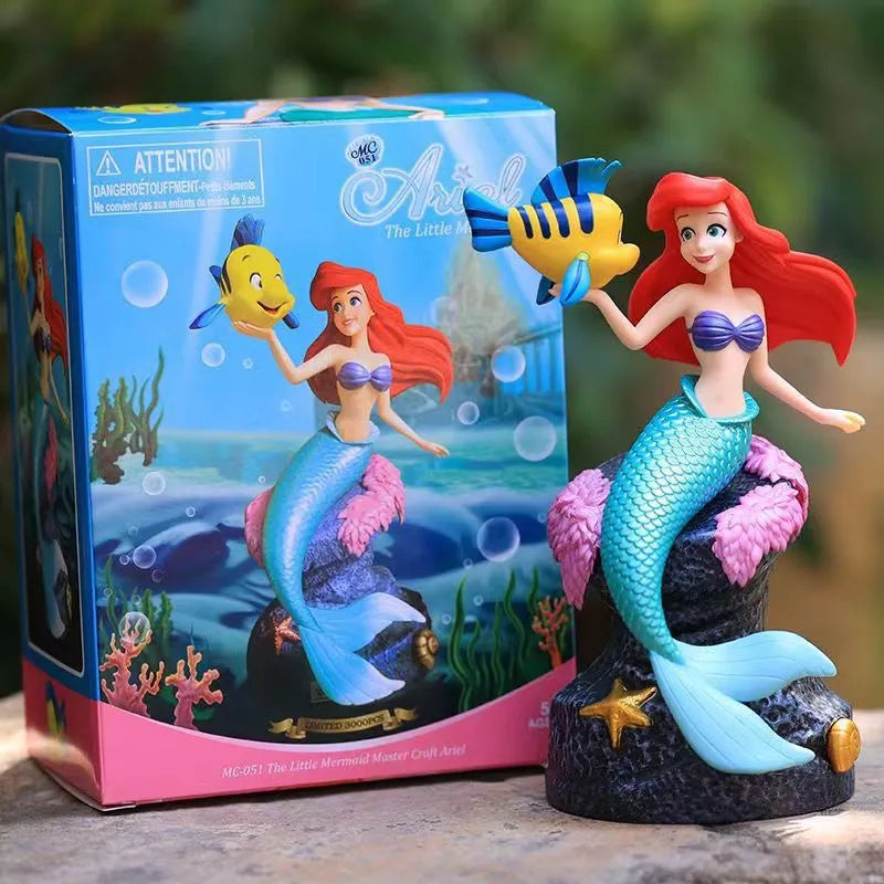 DZNY The Little Mermaid Ariel & Flounder Statue 20cm | Disney Collectible – HangyHub
