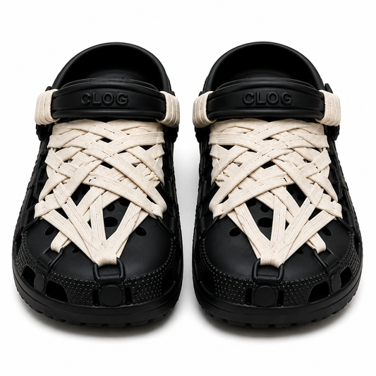 Ninja Webbed Lace-Up Foam Clogs