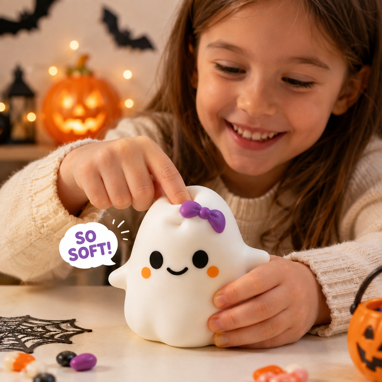 Cute Spooky Ghost Squishy Toy