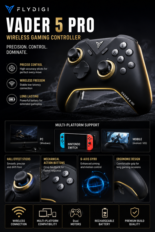 Flydigi Vader 5 Pro Wireless Gaming Controller