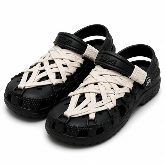 Ninja Webbed Lace-Up Foam Clogs
