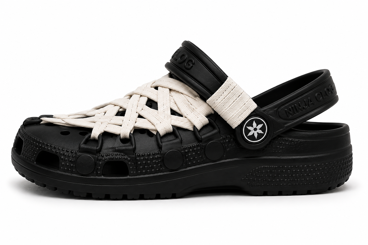 Ninja Webbed Lace-Up Foam Clogs