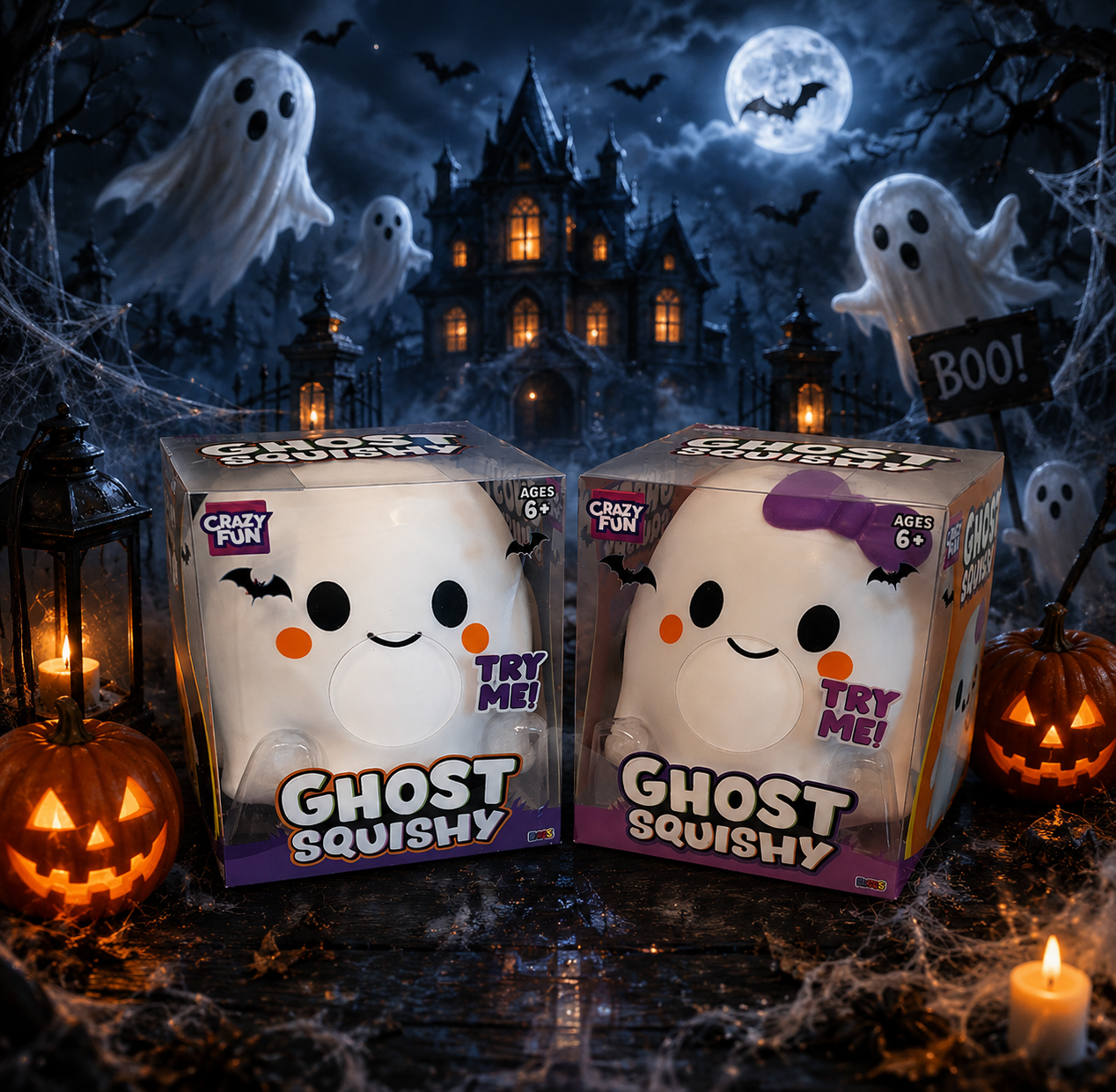 Cute Spooky Ghost Squishy Toy