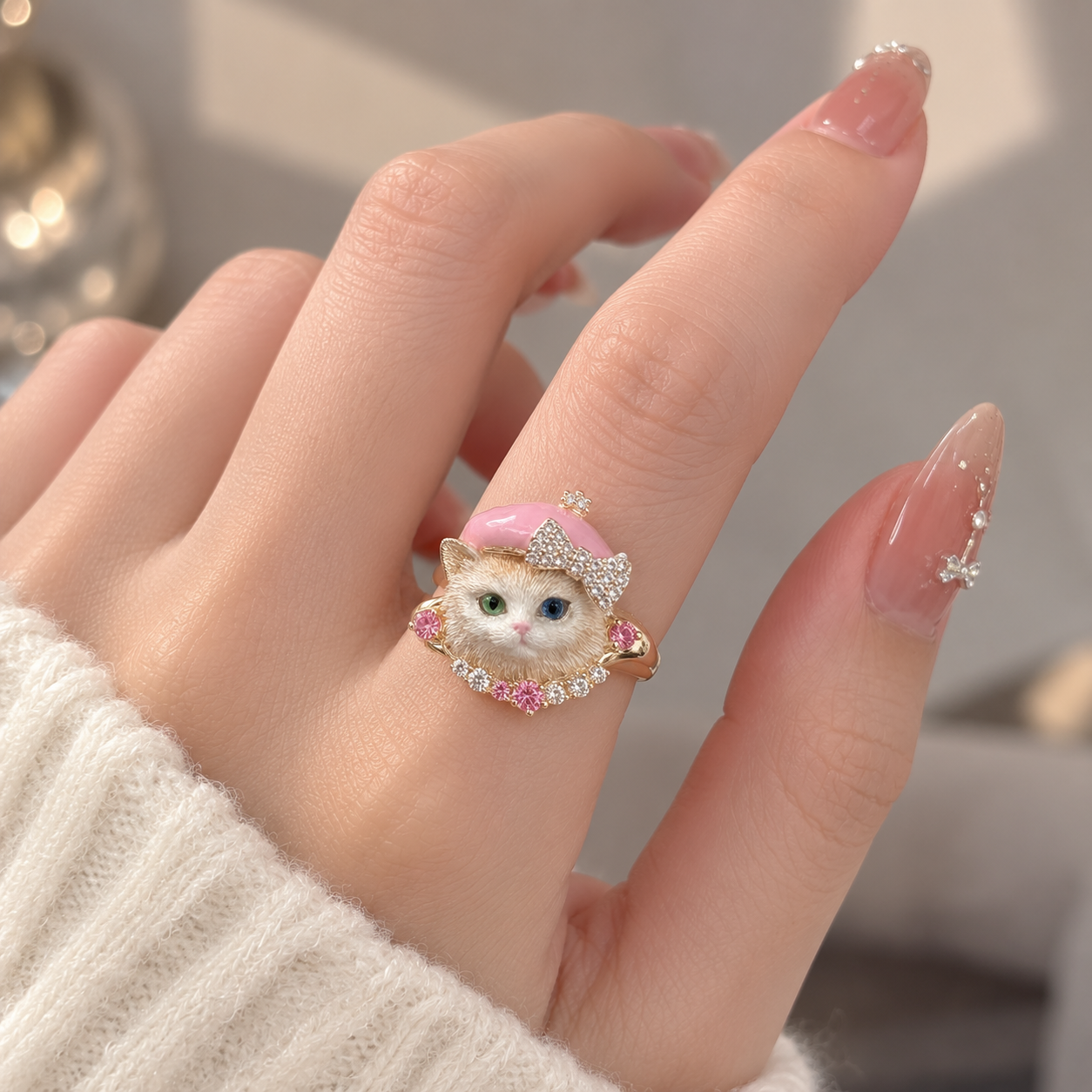Whimsical Pet Adjustable Ring
