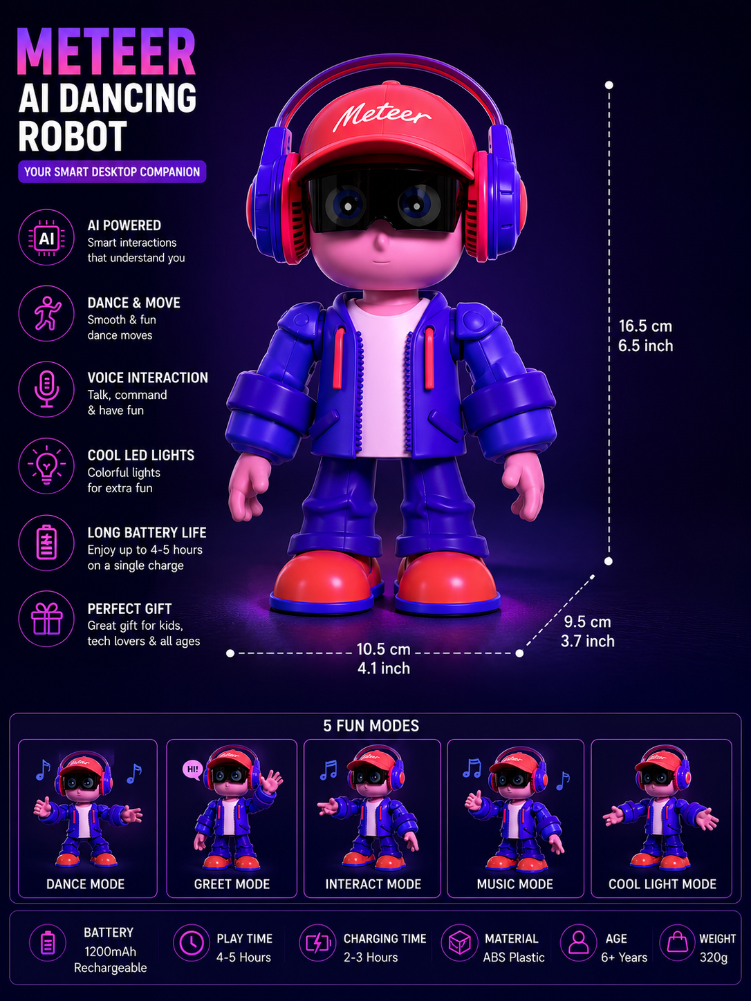 Meteer Smart Dancing Robot