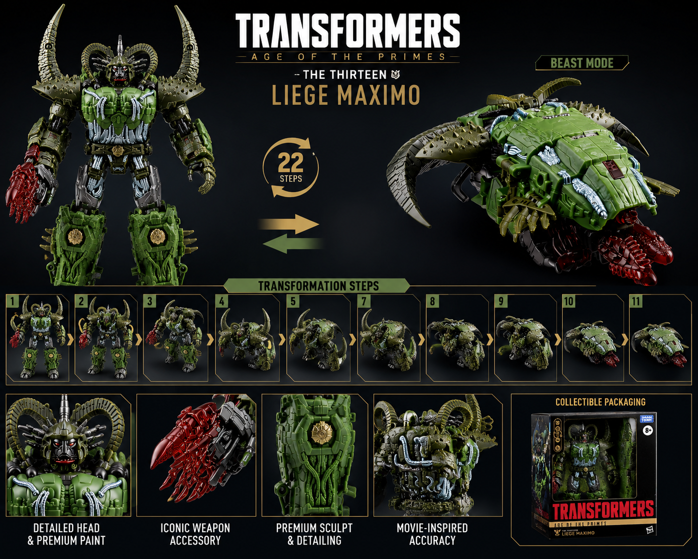 Transformers Age of the Primes The Thirteen Liege Maximo Action Figure