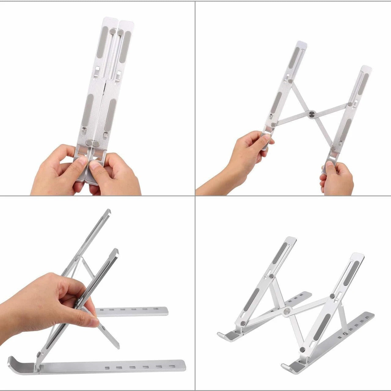 Adjustable Foldable Aluminum Laptop Stand | Ergonomic Portable Laptop Holder