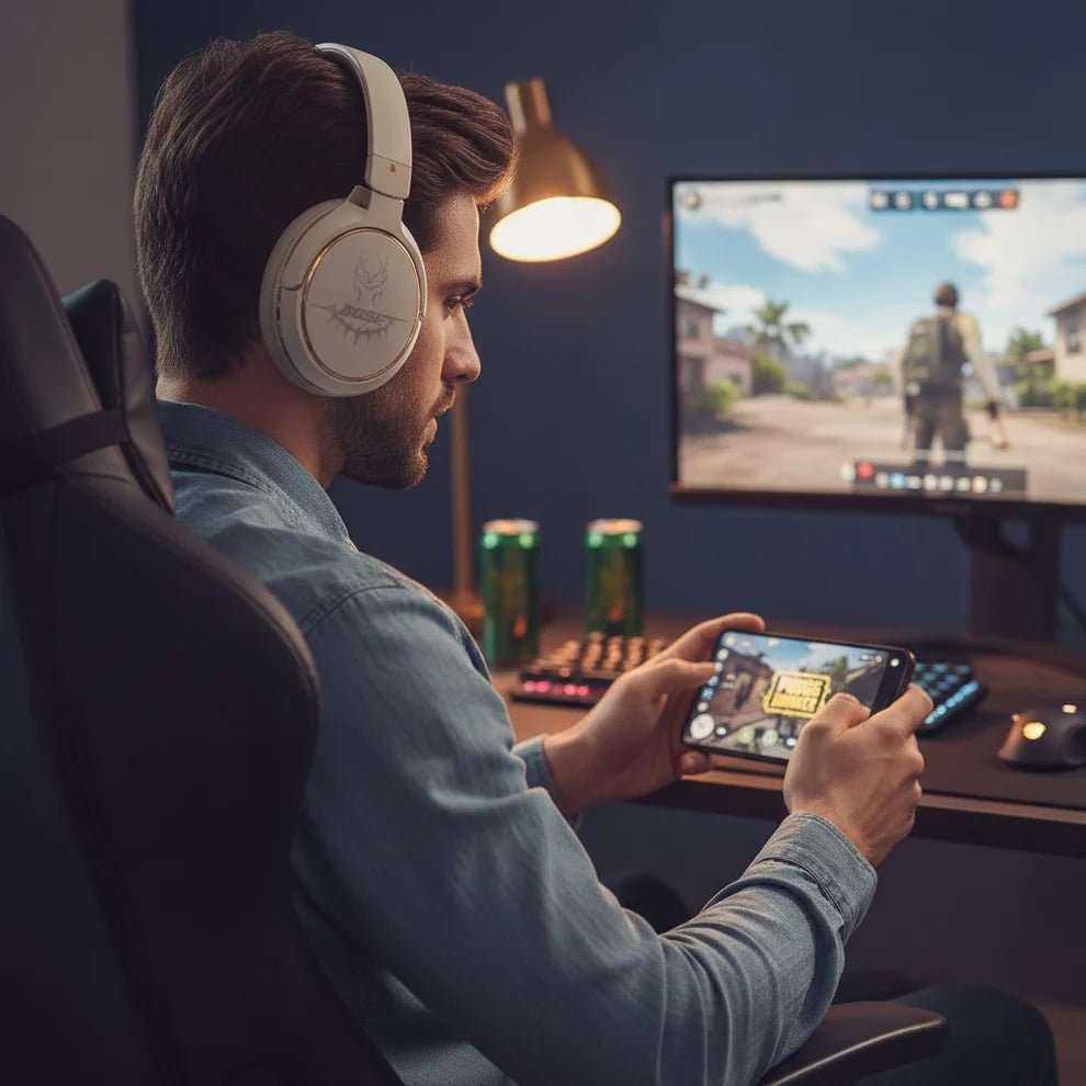 BOSS Gaming 700+ Ultra Wireless Noise Cancelling Bluetooth Gaming Headset with HD Mic & Deep Bass