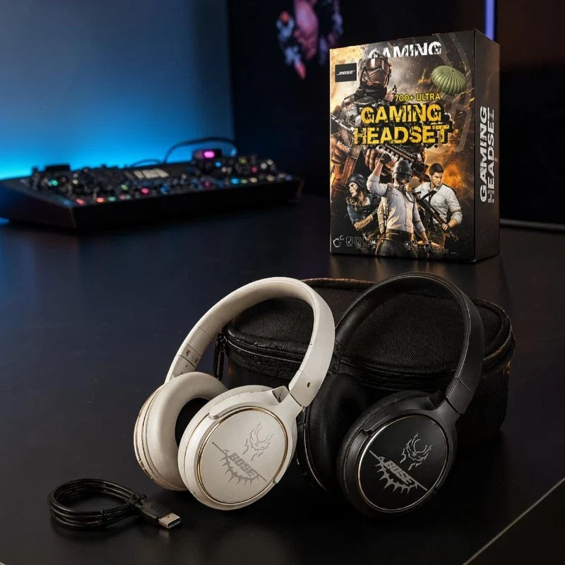 BOSS Gaming 700+ Ultra Wireless Noise Cancelling Bluetooth Gaming Headset with HD Mic & Deep Bass