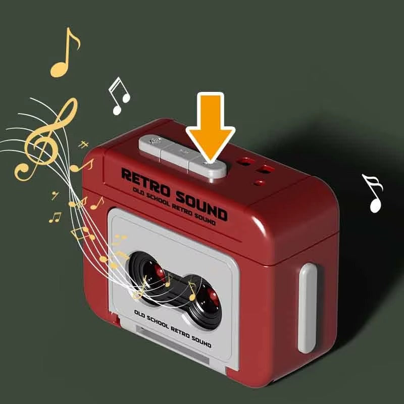 Y2K Nostalgia Mini Tape Recorder Keychain ...