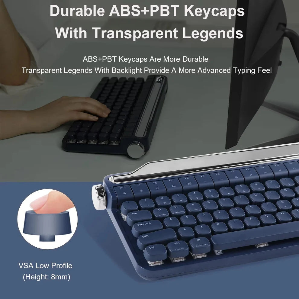 Actto B703 Wireless Bluetooth Typewriter Keyboard