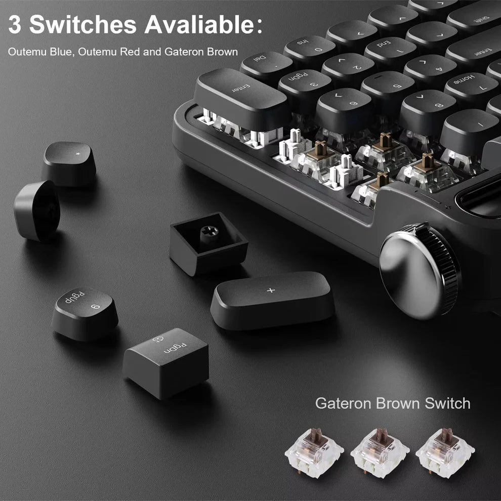 Actto B703 Wireless Bluetooth Typewriter Keyboard