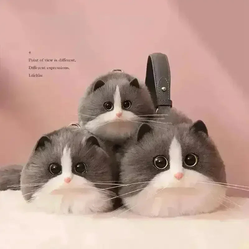 Realistic Handmade Cat Plush Handbag