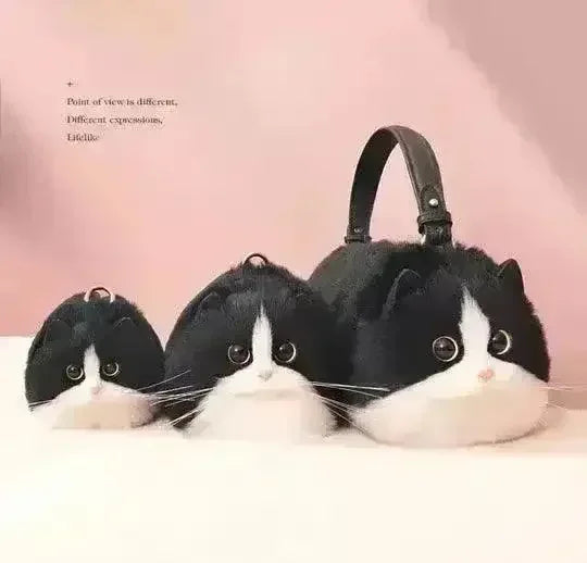 Realistic Handmade Cat Plush Handbag