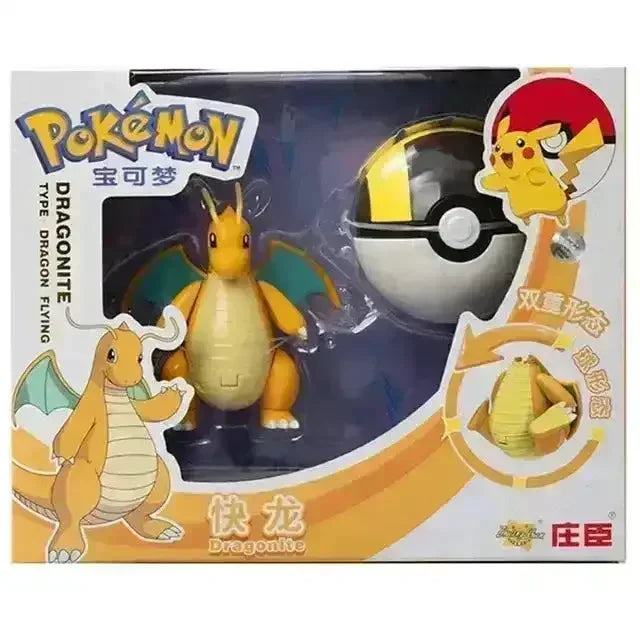 Pokemon Deformation Battle Figures Pokeball Set