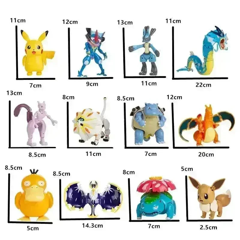 Pokemon Deformation Battle Figures Pokeball Set
