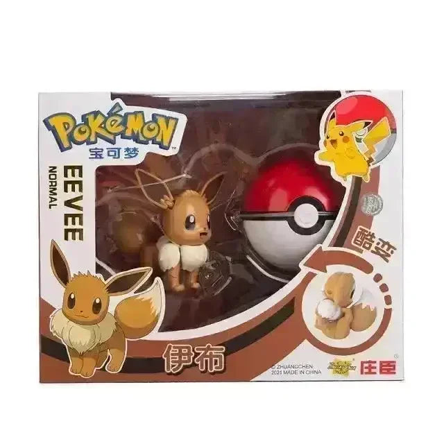 Pokemon Deformation Battle Figures Pokeball Set