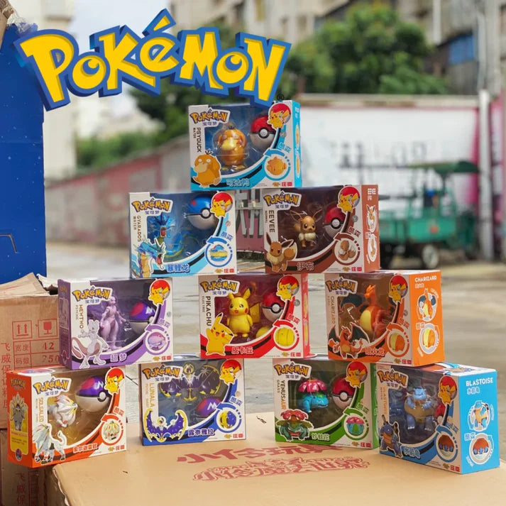 Pokemon Deformation Battle Figures Pokeball Set