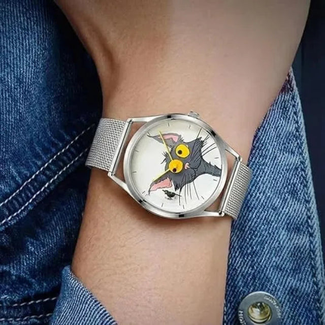Eye Chaser Joker Cat Analog Watch