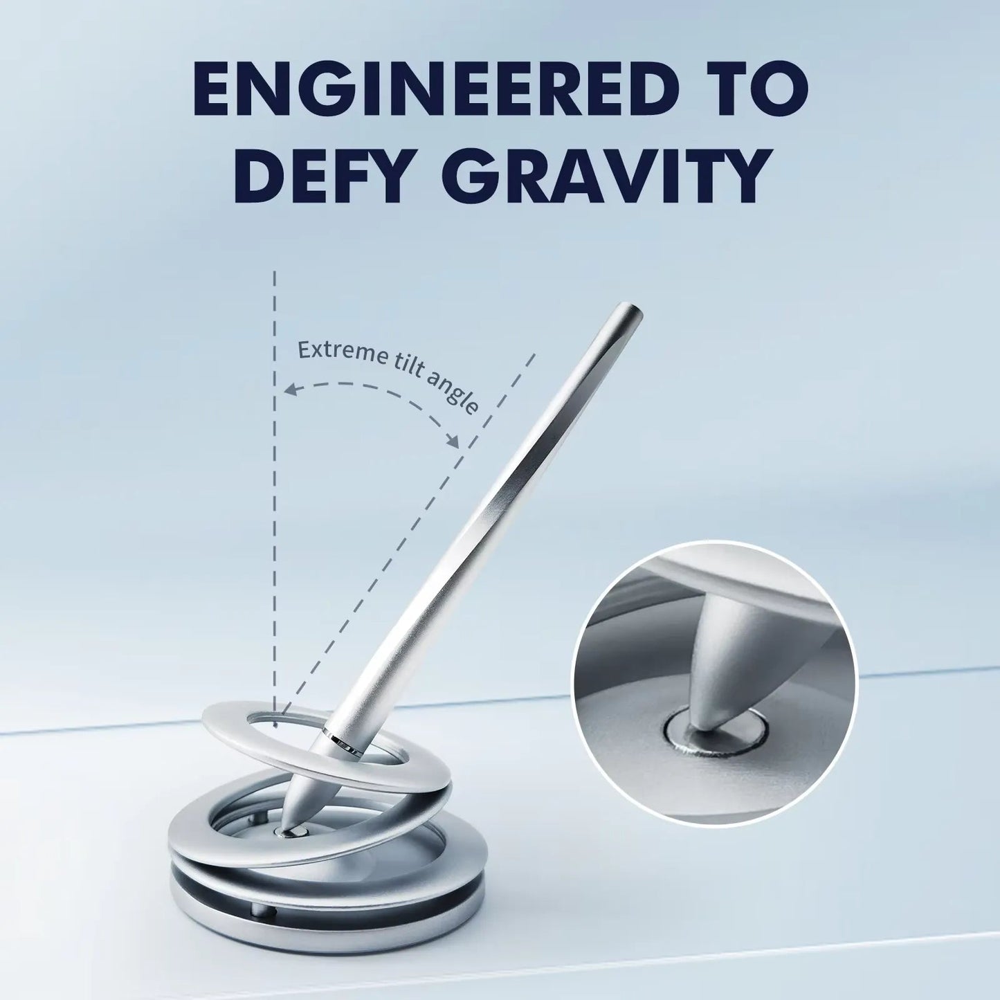 Magnetic Levitating Pen with Floating Balance Base | Luxury Executive Desk Pen | Gravity Rebel Desktop Decor
