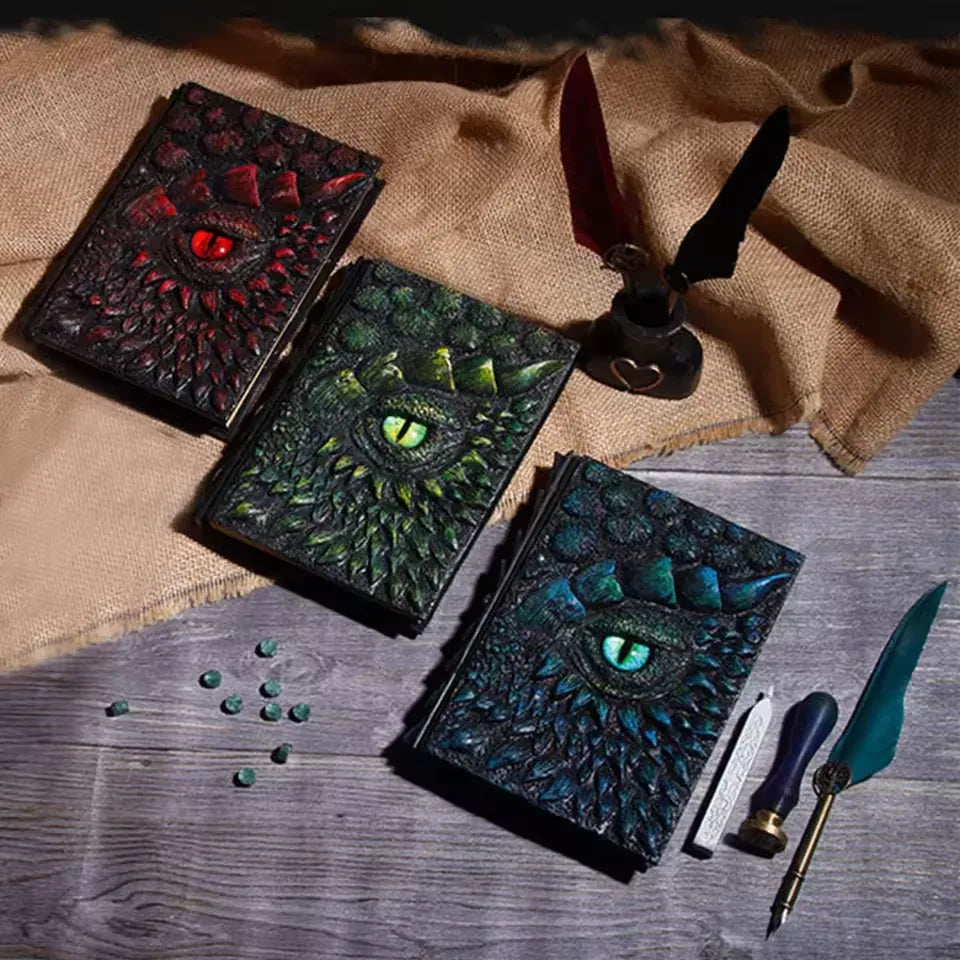 Mystical Dragon Eye Embossed Journal