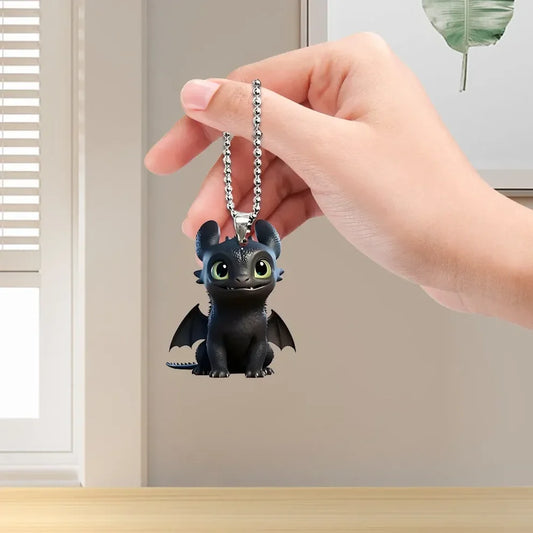 Nighty Fury Dragon Magic 2D Keychain