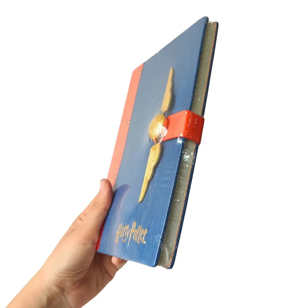 Harry Potter Quidditch Golden Snitch Leather Journal Notebook | Premium PU Leather Diary